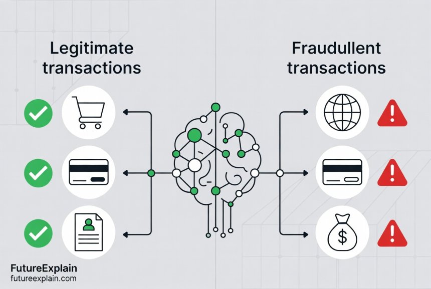 How AI detects fraudulent transactions vs legitimate purchases through pattern recognition