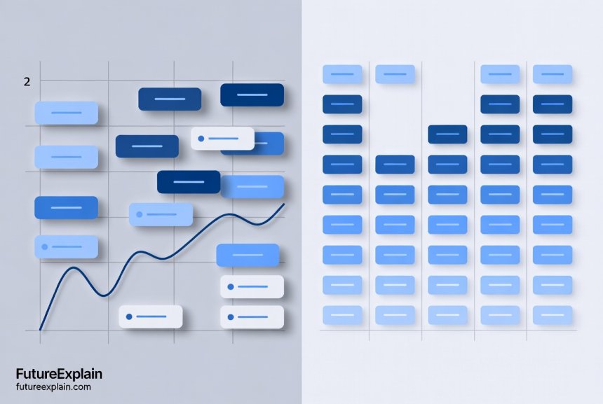 Visual comparison showing the impact of inconsistent versus high-quality data labeling on a dataset.