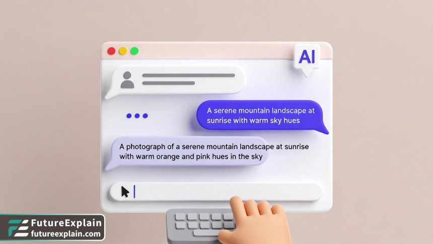 Beginner interacting with AI chat assistant