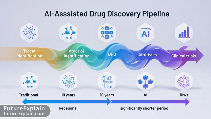 AI-accelerated drug discovery pipeline visualization