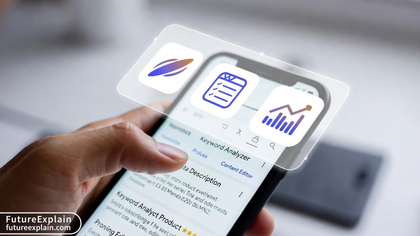 An infographic illustrating how an AI recommendation system uses customer data to personalize different parts of an online store.