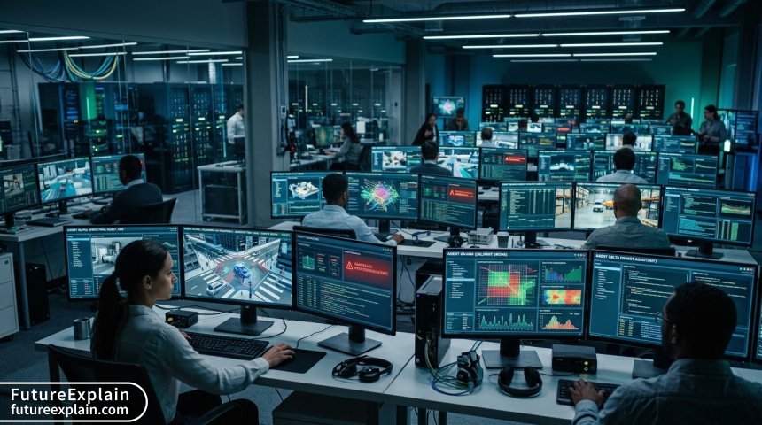 Multi-scenario autonomous agent safety testing simulation environment