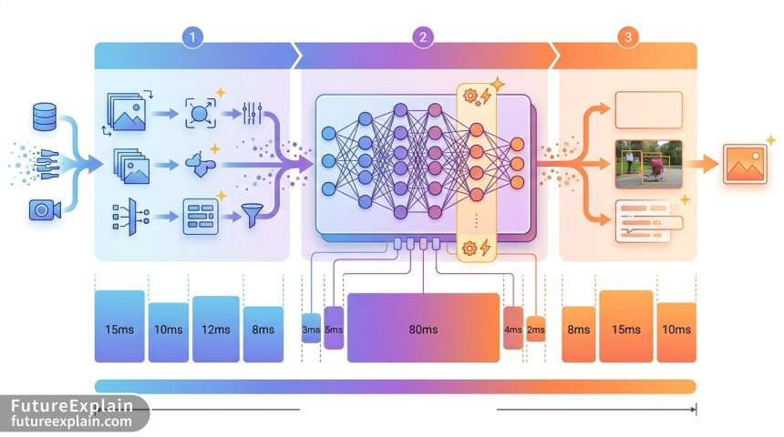 Comparative visualization of throughput scaling across different AI system architectures