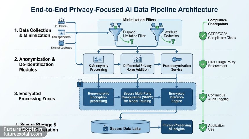 Privacy by Design: Architecting Data-Minimizing Pipelines